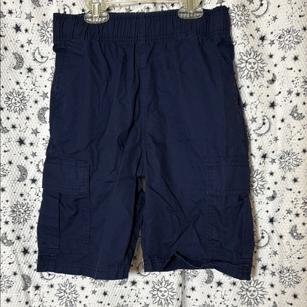 Place Blue Cargo Shorts Elastic Waist